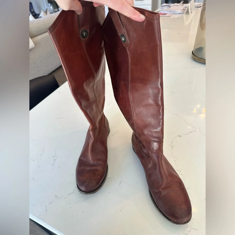 Frye Melissa Button Riding Boot - Size 8 - Picture 3 of 9
